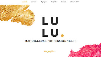 Templates de sites web Portfolios - Maquilleuse