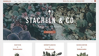 Online-Shop Website-Vorlagen - Blumenladen