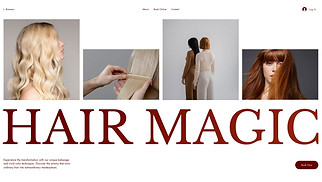 Beauty & Hair website templates - Hair & Color Studio (Elegant)