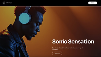 DJ & Producer website templates - Commercial DJ (Clean)