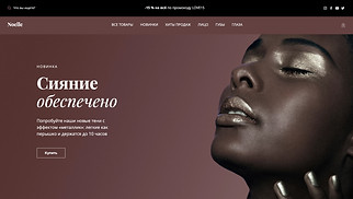 Шаблон для сайта в категории «Красота и здоровье» — Магазин косметики