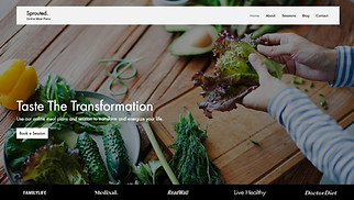 Restaurants & Food website templates - Nutritionist 