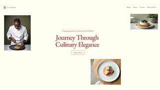 Restaurants & Food website templates - Gourmet Catering (Chic)