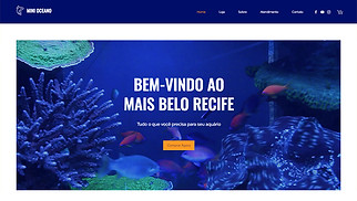 Templates de Loja Virtual - Loja de artigos para peixes