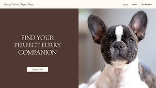  website templates - Dog Breeder (Elegant)