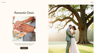 Weddings website templates - Wedding Venue (Romantic)