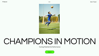 Classes & Courses website templates - Soccer School (Energetic)