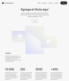 Wireframe de landing page