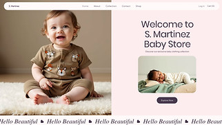 Kids & Babies website templates - Baby Clothing Store (Cozy)