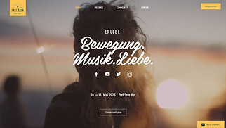 Beliebt Website-Vorlagen - Musikfestival