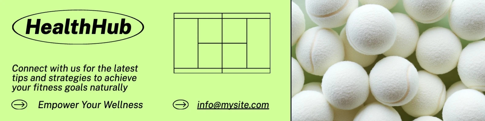 Sleek Geometric Neon Health & Fitness LinkedIn Banner