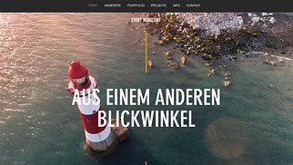 Kommerziell & redaktionell Website-Vorlagen - Luftfotografie
