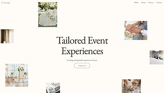 Event Production website templates - Event Planning Company (Chic)