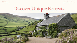 Hotels & B&Bs website templates - Vacation Rental Company (Warm)
