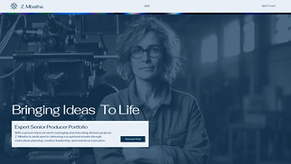 Portfolios website templates - Senior Producer Portfolio (Structured)