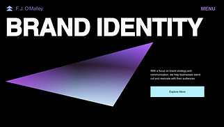 All website templates - Branding Consultant Portfolio (Dark)