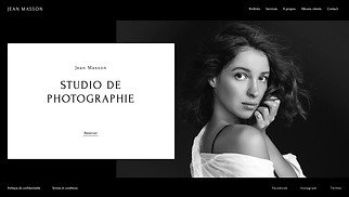 Templates de sites web Portraits et Événements - Studio de photographie professionnelle
