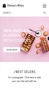 Mẫu trang web Đồ ăn và Thức uống – Cửa hàng bánh quy