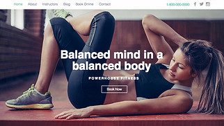 Webové šablony pro Zdraví a wellness – Fitness studio