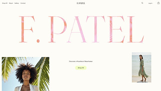 Fashion & Clothing website templates - Beachwear Store (Relaxed)