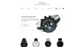 Accessoires & Schmuck Website-Vorlagen - Shop für Uhren