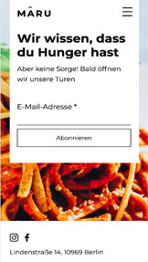 Landingpage website templates – Landingpage im Aufbau