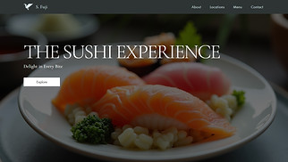 Restaurants & Food website templates - Sushi Bar (Elegant)