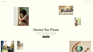 Industrial website templates - Pet Adoption Service (Warm)