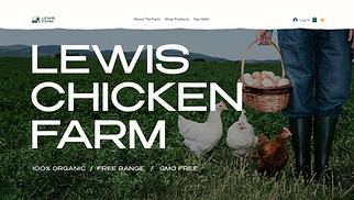 eCommerce website templates - Farm (Rustic)