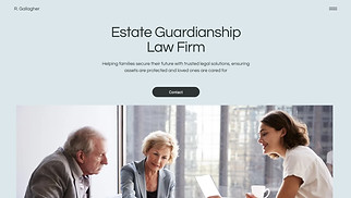 Law website templates - Estate Planning & Guardianship Law Firm (Clean)