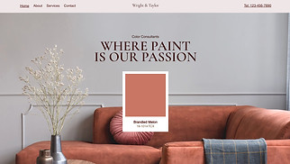 Business website templates - Painting Company (Earthy Tones)