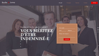 Templates de sites web Droit et finance - Avocat(e)