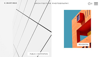 Commercial & Editorial website templates - Architecture Photographer