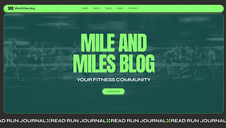 Sports & Wellness website templates - Running Blog (Bright)