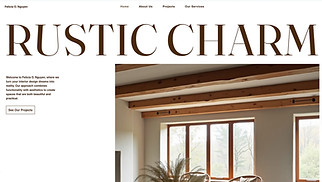 Design website templates - Interior Designer (Rustic)