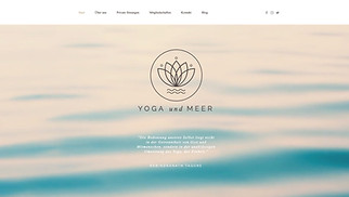 Alle Website-Vorlagen - Yoga-Studio