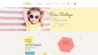  Website-Vorlagen - Shop für Kinderkleidung