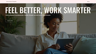  website templates - Therapist (Modern)