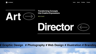 Design website templates - Art Director Portfolio (Bold)