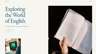 Portfolio & CV website templates - English School Project (Simple)