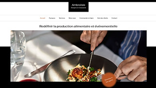 Templates de sites web Gastronomie et traiteurs - Traiteur