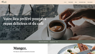 Templates de sites web Tous - Café