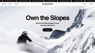 Sports & Outdoors website templates - Ski Shop (Fresh)