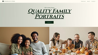 Photography website templates - Family Portrait Studio (Classic)