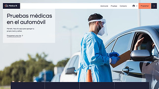 Accessible plantillas web – Centros de salud con pruebas de detección