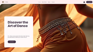 Sports & Fitness website templates - Belly Dancing Instructor (Colorful)