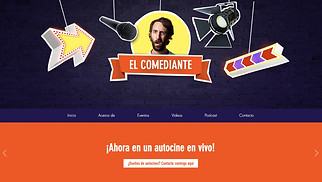 Video plantillas web – Comediante