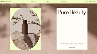  website templates - Natural Beauty Boutique (Serene)
