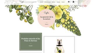 Templates de sites web Beauté et cheveux - Boutique de produits cosmétiques naturels
