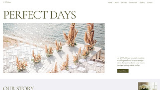 Weddings website templates - Wedding Planner (Luxurious)